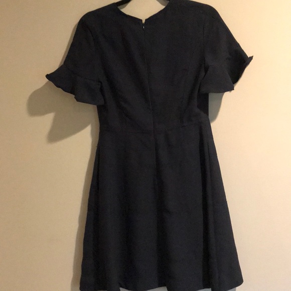 Banana Republic navy flutter sleeve dress - Picture 6 of 7